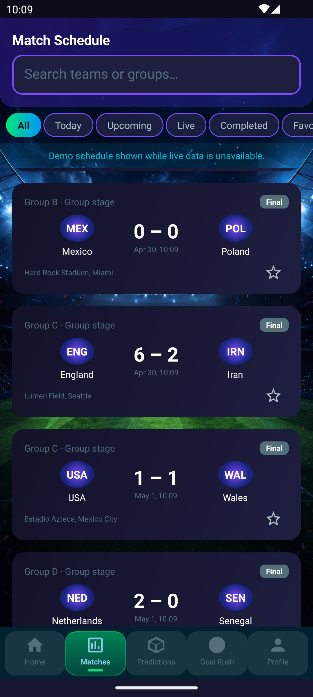 Knockout Rounds — World Cup 2026 live GoalStream